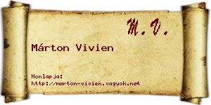 Márton Vivien névjegykártya