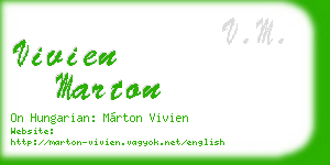 vivien marton business card